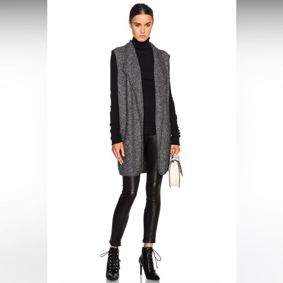 VINCE Mixed Media Wool Blend Vest Women's Small - Picture 8 of 8